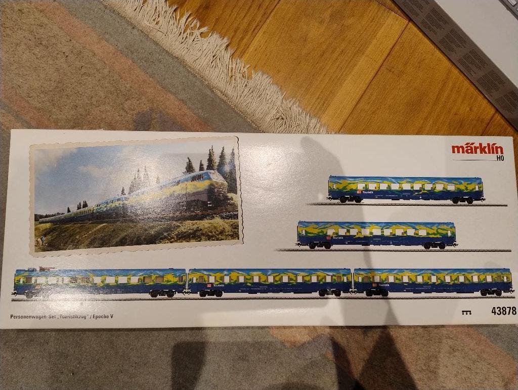 Märklin 43878 – 5-delige Set "Touristik-Zug" DB AG – LED &, Ophalen, Wisselstroom, Märklin, Nieuw