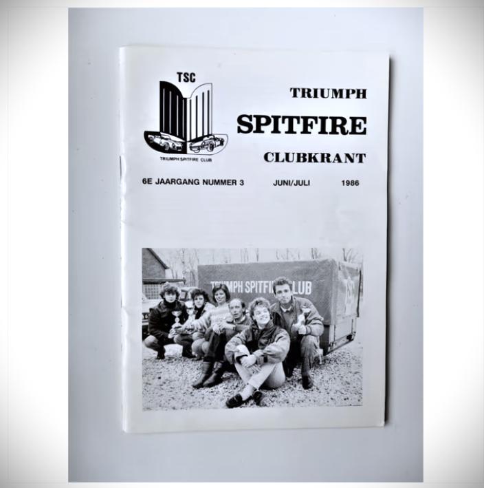triumph spitfire clubblad nr.3 uit 1986, Ophalen of Verzenden, Zo goed als nieuw, Overige merken, TSC