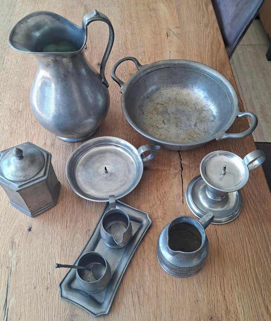 Tin, divers, Antiek en Kunst, Antiek | Tin, Ophalen of Verzenden