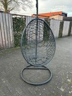 Hangstoel/Egg Chair - Zwart Metaal, Ophalen, Gebruikt, Zwart, Metaal