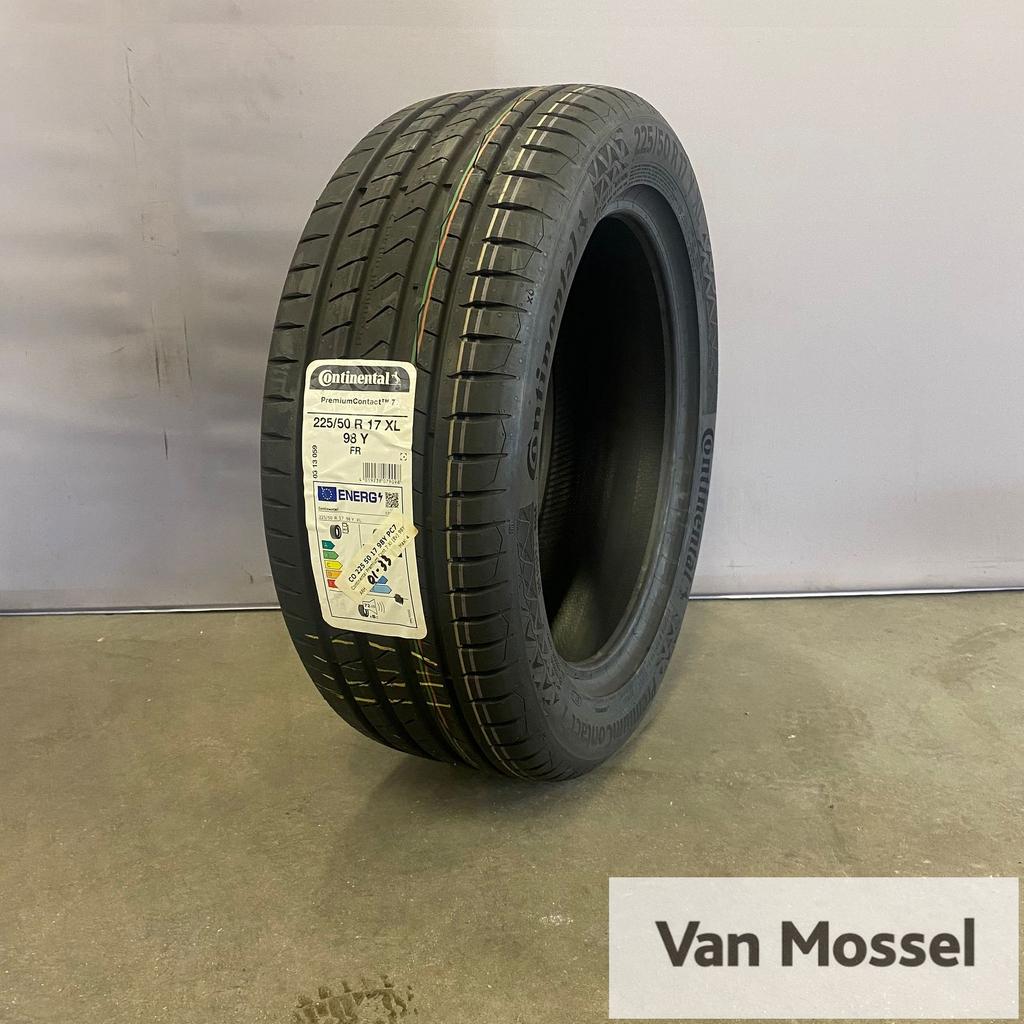 Continental Premium Contact 7 225/50/R17 98Y, Gebruikt, -, -, 17 inch