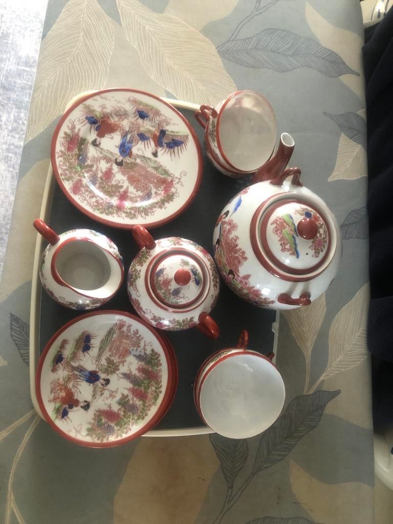 Compleet theeservies - Maruku China Japan, Antiek en Kunst, Antiek | Servies compleet, Ophalen of Verzenden