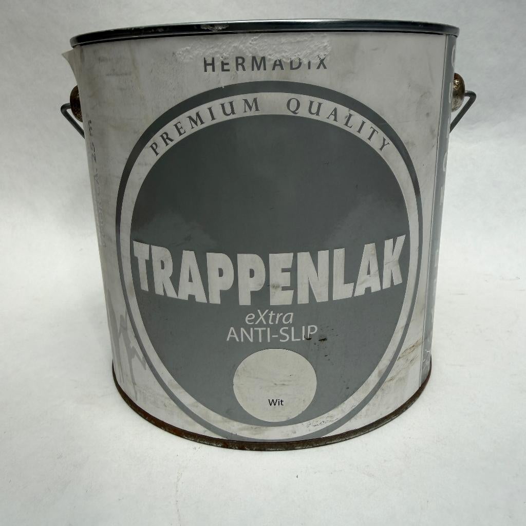Hermadix Trappenlak Extra Anti-slip Lak Verf Wit 2.5L, Wit, Nieuw, Hermadix, Hermadix