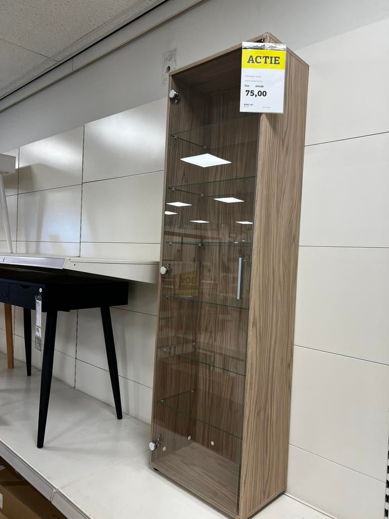Vitrinekast Ansio, Huis en Inrichting, Ophalen, Met deur(en), Nieuw, 50 tot 100 cm