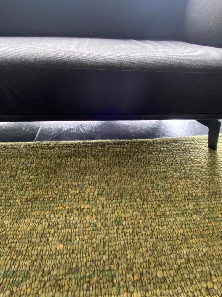 Perletta wollen vloerkleed (groen), Ophalen, Zo goed als nieuw, Rechthoekig, Elegant