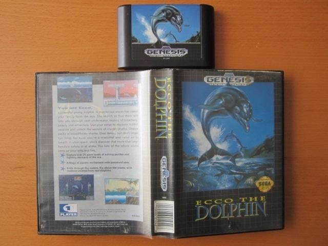 Ecco the Dolphin 1 of 2 Sega Mega Drive System Megadrive, Gebruikt, Overige genres, 1 speler, Ophalen of Verzenden