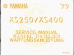 Yamaha XS250 XS400 Service Manual 1979 (2424z), Ophalen of Verzenden, Yamaha
