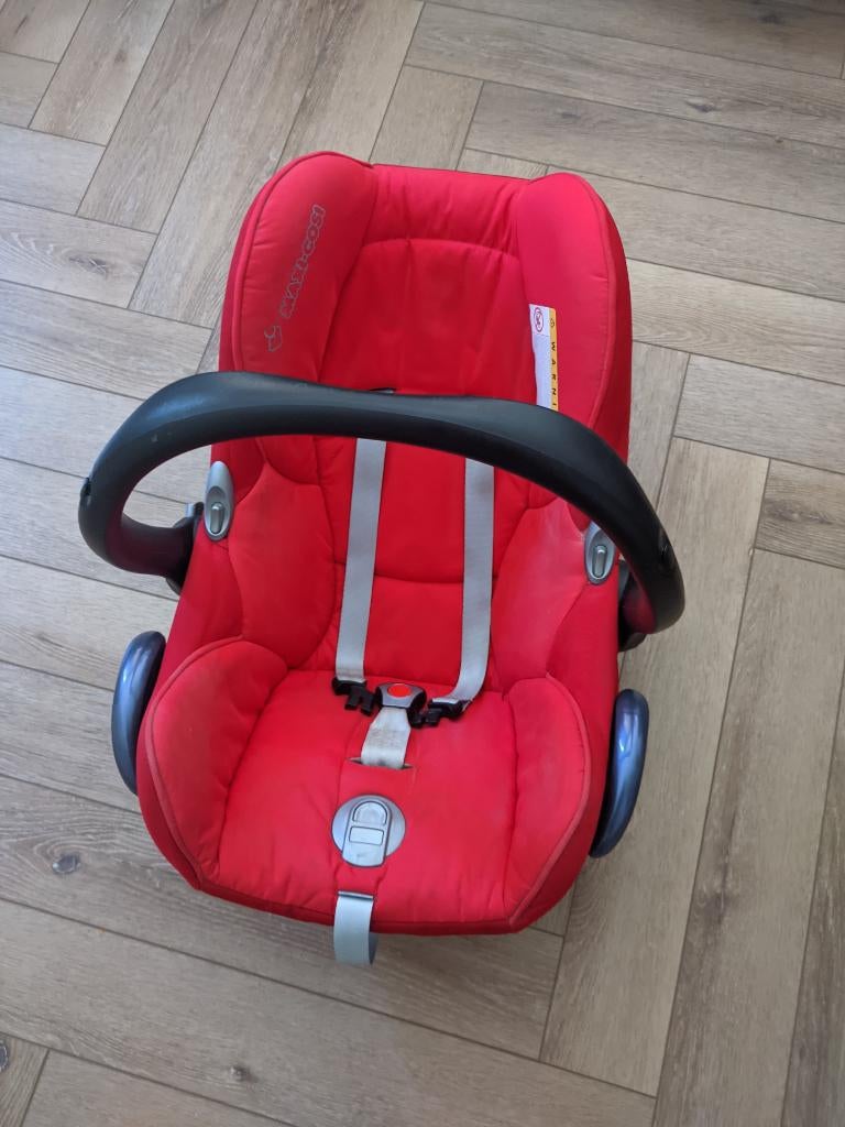 Maxi Cosi - Rood, Ophalen, Autogordel of Isofix, Gebruikt, 0 t/m 13 kg