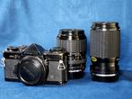 2 Sigma  macro zoomlenzen en Olympus OM-2n, Ophalen of Verzenden, Gebruikt, Spiegelreflex, Olympus