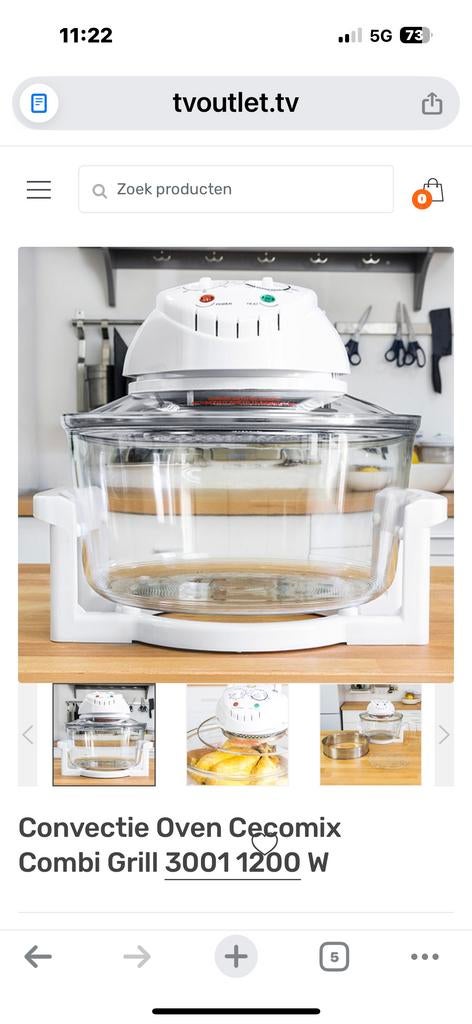 American Originals Infra Chef Halogeen Oven met 4-delige acc, Ophalen, Oven, Hete lucht, Nieuw