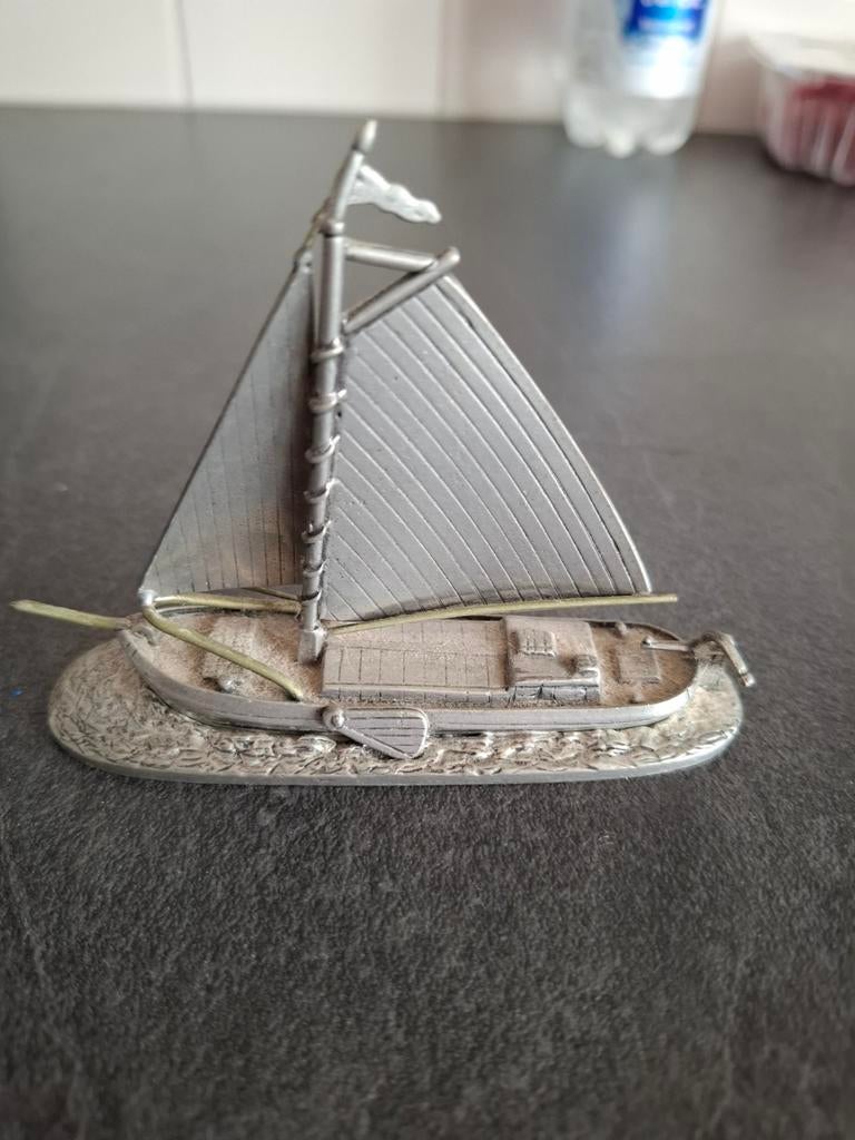 Tinnen zeilbootje, Klipperraak, Artil Specials Utrecht, Antiek en Kunst, Antiek | Tin, Ophalen of Verzenden