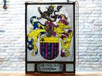 Glas in lood wapenschild De Cocq van Delwijnen / Zaltbommel, Ophalen of Verzenden