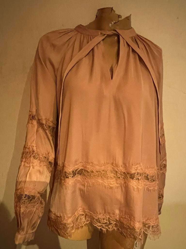 MARC AUREL blouse met kant maat S  origineel ZGAN, G, G, Ophalen of Verzenden, Zo goed als nieuw
