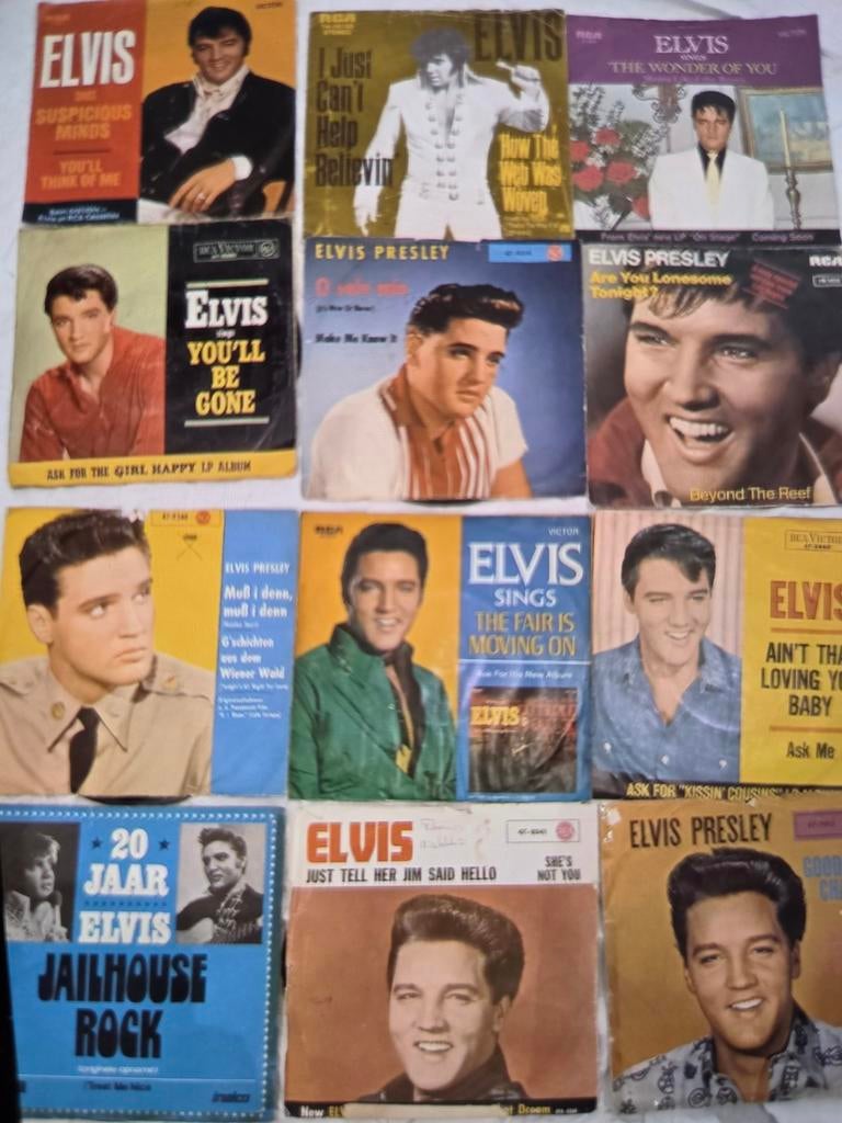 Elvis Presley singles.., Ophalen of Verzenden, Zo goed als nieuw, Pop