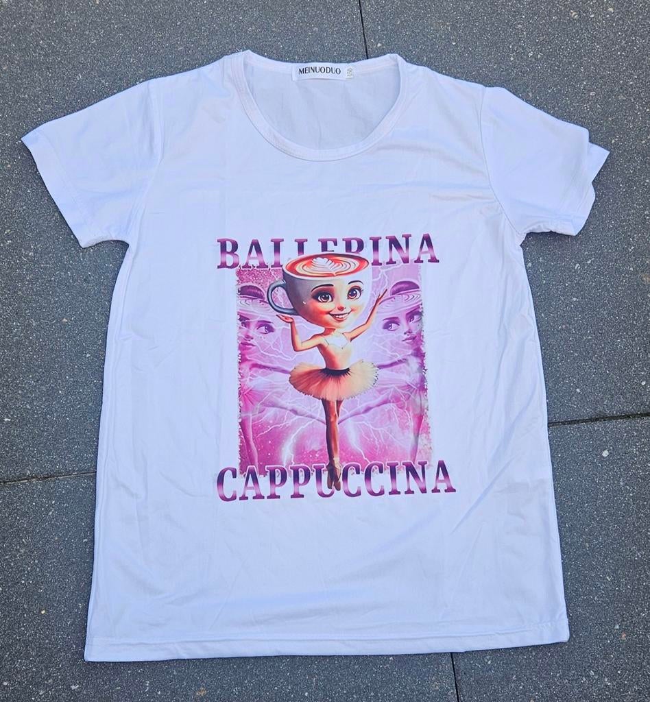 Ballerina Cappuccina Shirt - Maat 134/140 (150), Kinderen en Baby's, Kinderkleding | Maat 134, Ophalen of Verzenden, Nieuw, Meisje