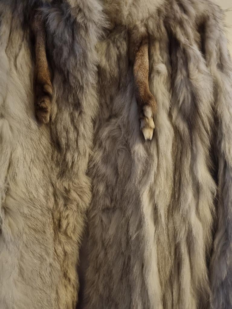 bontjas, Kleding | Dames, Jassen | Winter, Grijs, Ophalen, Maat 38/40 (M), Onbekend