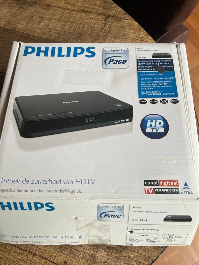 Philips DSR 7141 Digitale Satellietontvanger HDTV, Ophalen of Verzenden, Nieuw, Decoder