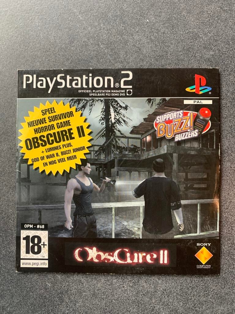Obscure II PS2 Demo - PlayStation Magazine DVD, Avontuur en Actie, Gebruikt, Vanaf 18 jaar, 1 speler