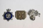 politie pet embleem engeland italie tsjechië, Ophalen of Verzenden, Overige soorten, Overige gebieden, Embleem of Badge