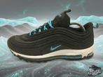 Nike Air Max 97 'Black/Blue Fury' EU45 2018, Colosseum 1, 1213 NL Hilversum, Nederland, Zwart, Nike, Ophalen of Verzenden