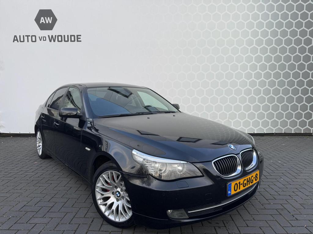 BMW 5-serie 530i Executive Automaat Leer Stoelverwarming Tre, Achterwielaandrijving, Gebruikt, Zwart, 2000 kg