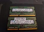 2x 4GB Samsung DDR3 RAM Geheugen, Computers en Software, RAM geheugen, Ophalen, Gebruikt, DDR3, Laptop