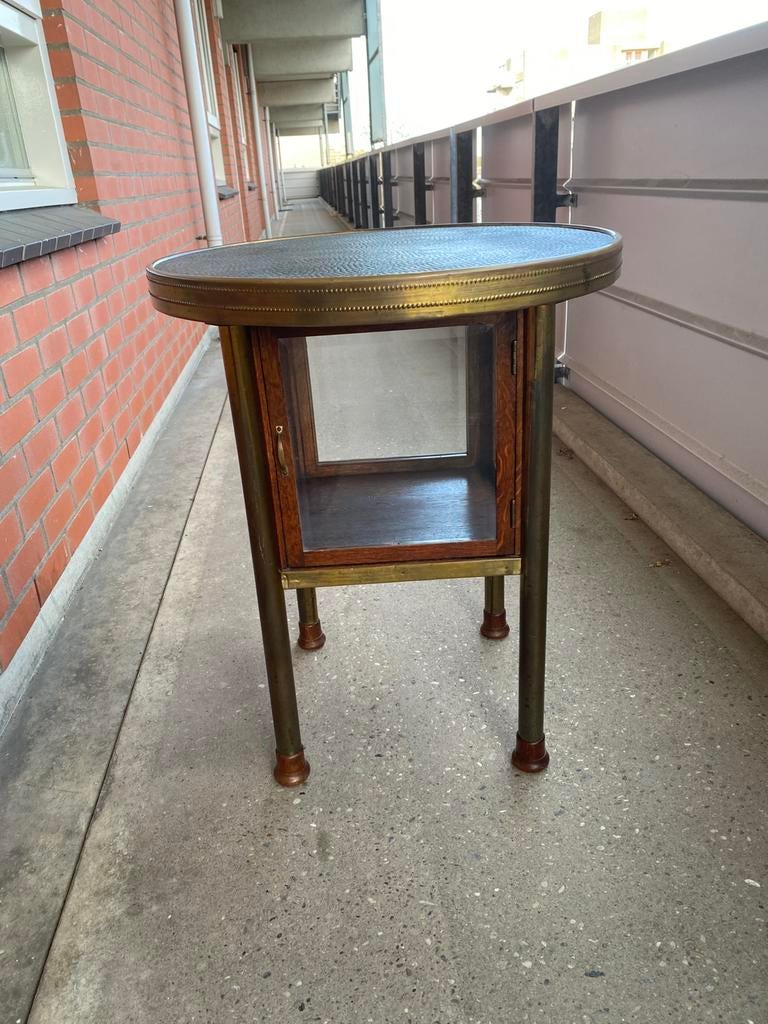 artdeco amsterdamse school rooktafel bauhaus stijl vitrine, Huis en Inrichting, Kasten | Vitrinekasten, Ophalen, Gebruikt, 50 tot 100 cm