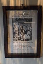 Oude prent 'De Vleeshouwer' - Onbedacht, Slaat geen acht, Ophalen of Verzenden