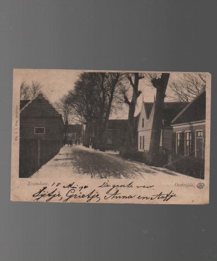 Zaandam Oostzijde terhoogte Kokspad Uitg J Boon, Ophalen of Verzenden, Voor 1920, Gelopen, Noord-Holland