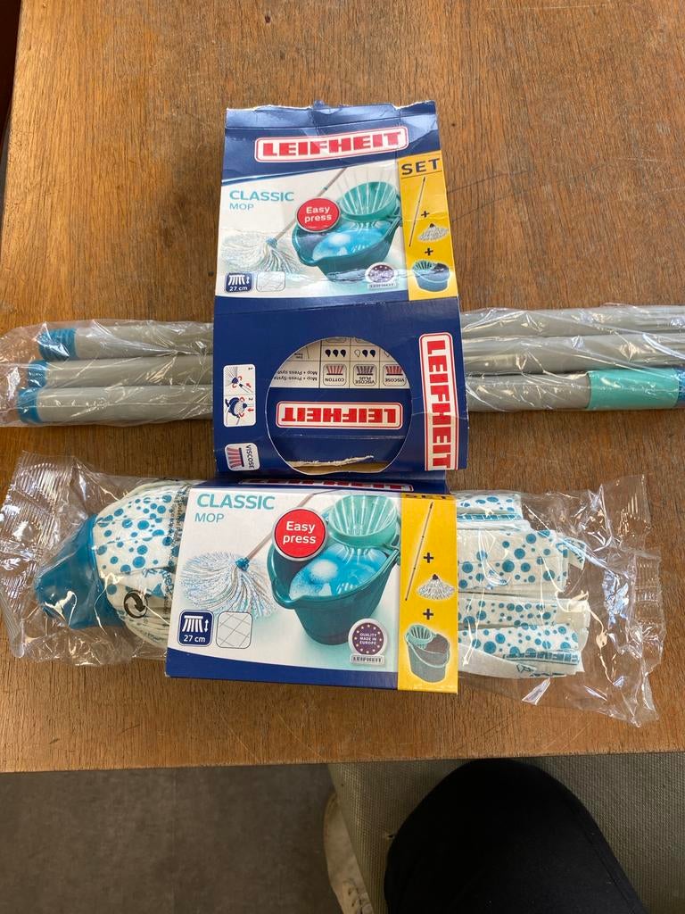 Leifheit Classic Mop Set - Nieuw in Verpakking, Ophalen of Verzenden, Mop of Dweil