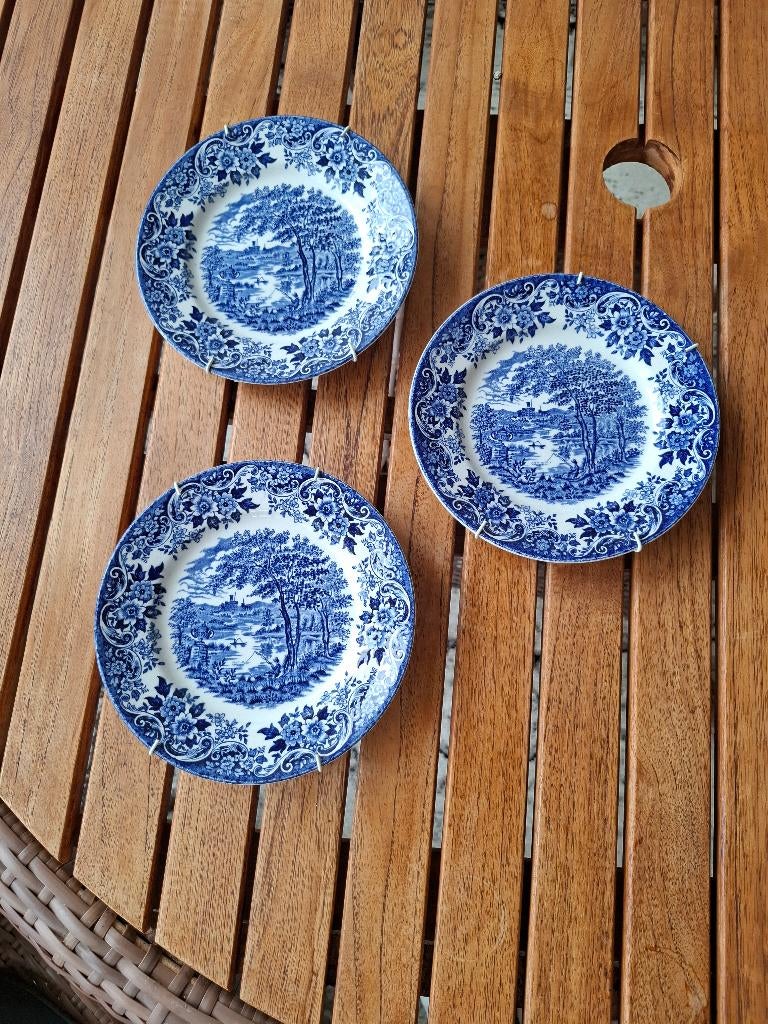 3x oude borden, Antiek en Kunst, Antiek | Wandborden en Tegels, Ophalen