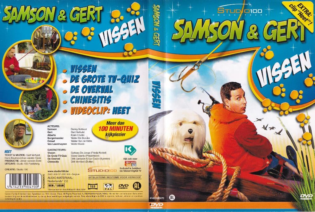 Samson en Gert - Vissen dvd, Cd's en Dvd's, Dvd's | Kinderen en Jeugd, Alle leeftijden, Ophalen of Verzenden, Zo goed als nieuw