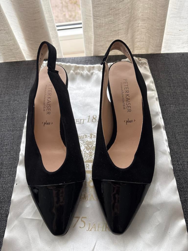 Peter Kaiser Slingback Pumps Zwart - Maat 37, Ophalen of Verzenden, Zo goed als nieuw, Zwart, Pumps