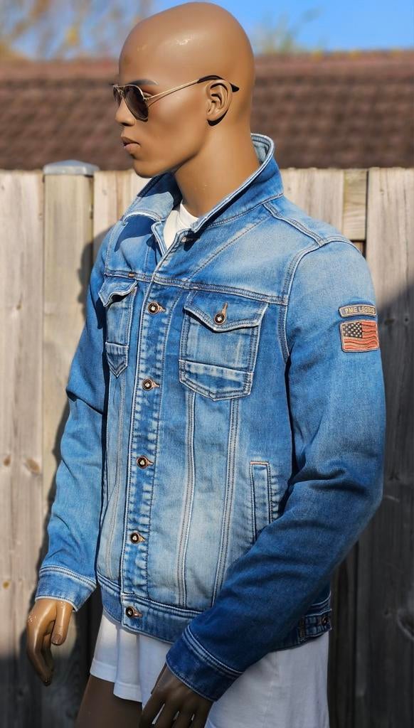 Pme Legend Jeans stretch spijkerjas / jeans jack (L) Schoon, Kleding | Heren, Jassen | Zomer, Maat 52/54 (L), Blauw, ., Ophalen of Verzenden