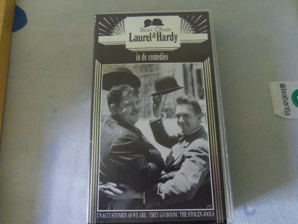 Laurel en Hardy video, Cd's en Dvd's, VHS | Film, Alle leeftijden, Ophalen, Zo goed als nieuw, Komedie