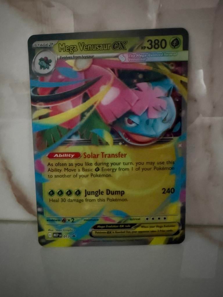 Mega venusaur ex, Ophalen of Verzenden, Zo goed als nieuw