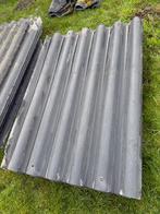 Vezelcement golfplaten, Doe-het-zelf en Verbouw, Dakpannen en Dakbedekking, Ophalen, Zwart, 15 m² of meer, Golfplaat