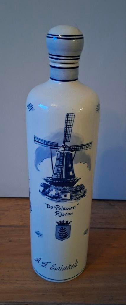 Delfts Blauwe Fles A.F. Swinkels - De Pelmolen Rijssen, Ophalen of Verzenden