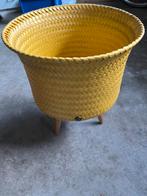 Rieten bloempot, Ophalen, Zo goed als nieuw, Rond, Overige materialen