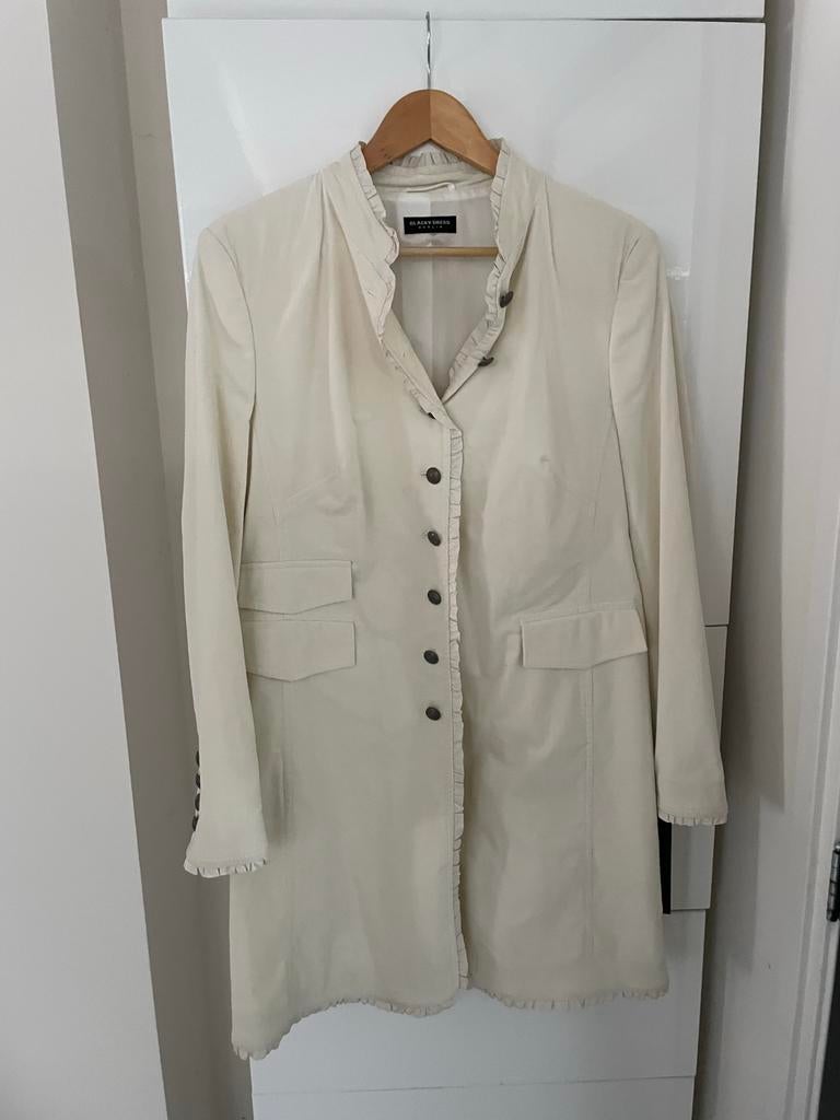 Blacky Dress lange blazer roomwit D42, Blacky Dress, Wit, Maat 42/44 (L), Ophalen of Verzenden