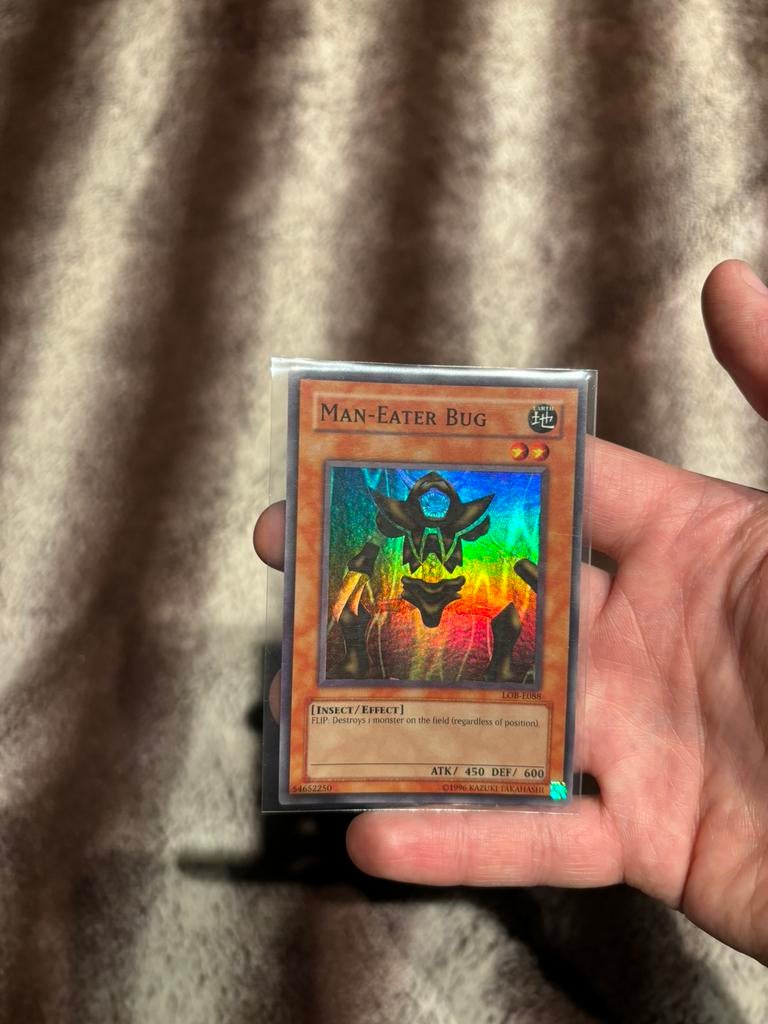 Yugioh LOB Man-Eater Bug, Ophalen of Verzenden, Zo goed als nieuw