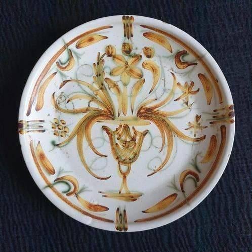 Vintage porseleinen decoratief bord Keraluc Quimper, Ophalen of Verzenden