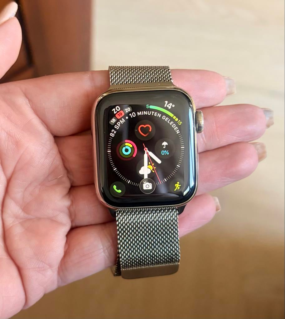 Apple Watch Series 6 Goud, Sieraden, Tassen en Uiterlijk, Smartwatches, Ophalen, IOS, Waterdicht, Afstand