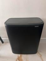 Brabantia Bo Touch Bin Prullenbak - 60L - Zwart, Ophalen, Gebruikt, 40 liter of meer, Metaal