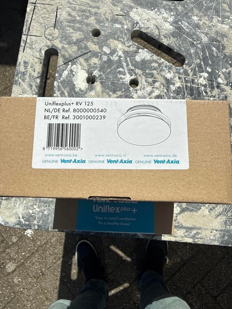 Vent-Axia Uniflexplus+ RV 125 Ventilatie Afzuiger, Ophalen of Verzenden, Nieuw, Ventilator en Afzuiger