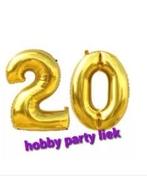 Cijfer 20 folieballon- 40cm nr C356, Ophalen of Verzenden, Nieuw, Versiering, Verjaardag