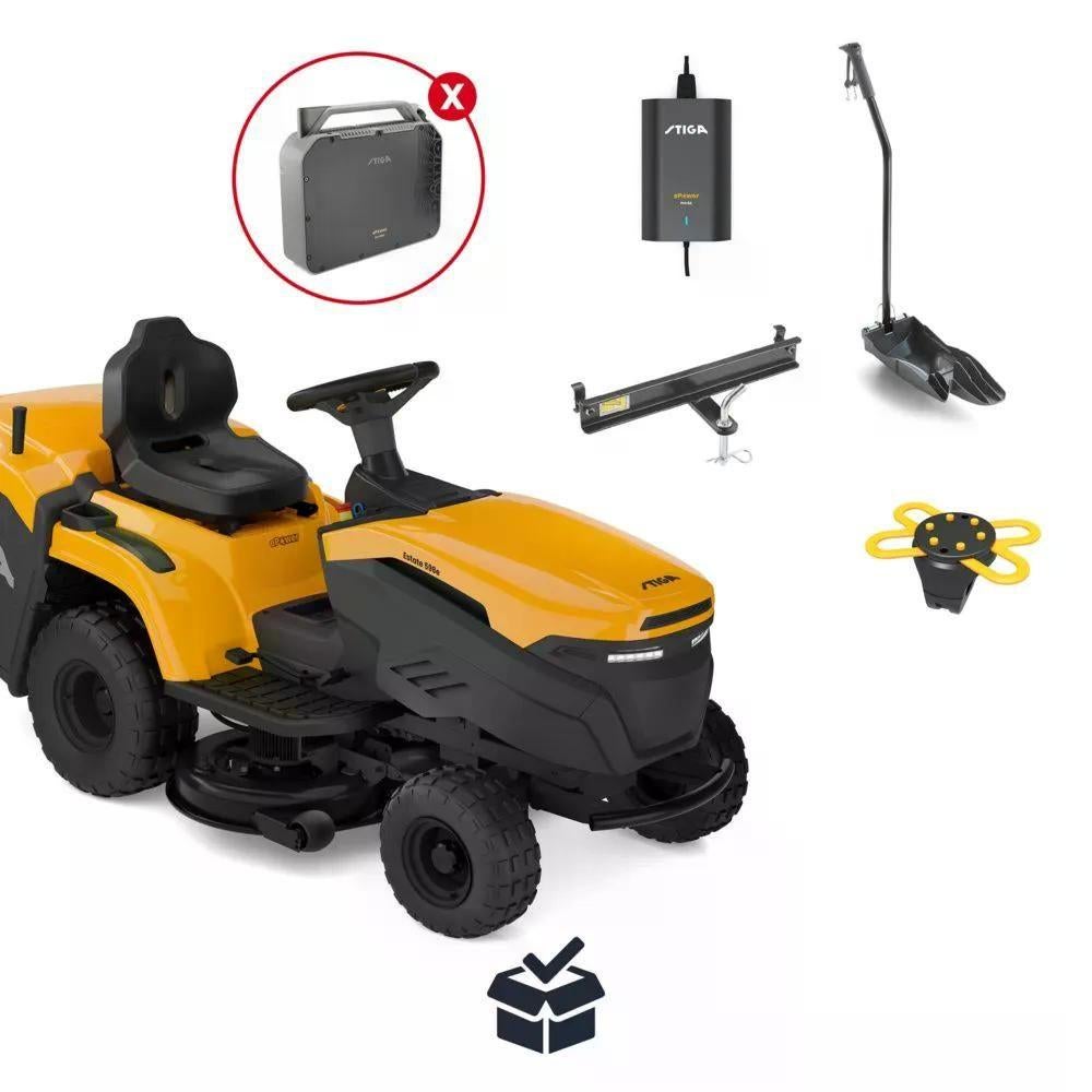 Stiga ESTATE 598e accu zitmaaier, Tuin en Terras, Zitmaaiers, Lange Dreef 11, Nieuw, Ophalen of Verzenden, Opvangbak