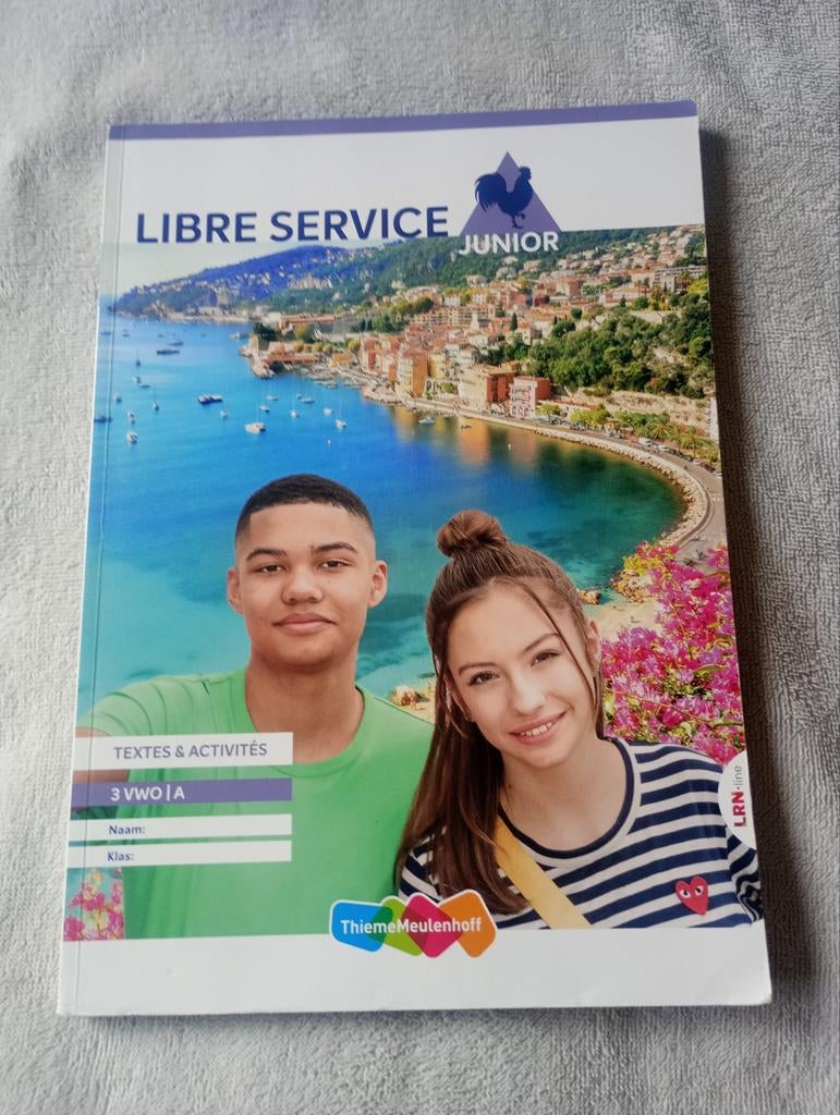 Libre Service Junior 3 VWO/A - Frans lesboek, Ophalen of Verzenden, Zo goed als nieuw, Ronald van den Broek, Lillian Kremers, Françoise Lomier