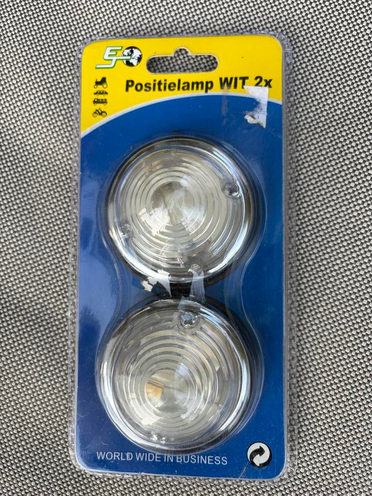 Biod kapjes voor verlichting - Positielamp WIT 2x, Caravans en Kamperen, Caravan accessoires, Ophalen of Verzenden, Nieuw