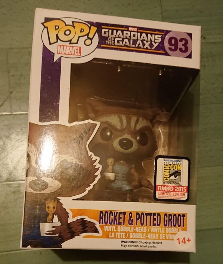 Rocket and potted Groot 93 Guardians of the galaxy funko pop, Verzamelen, Ophalen of Verzenden
